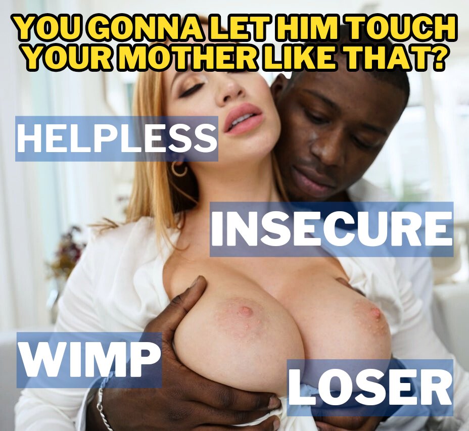 Cuckson humiliation caption - Helpless insecure wimp loser cuck son porn